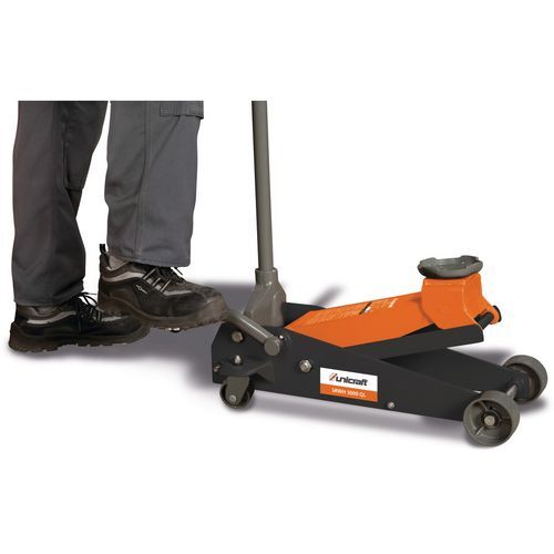 UNI6201103 Cric a carrello speciale per sollevamento auto con alzata rapida, Modello SRWH 3000 QL, portata 3 Tonellate