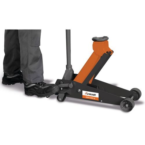 UNI6201103 Cric a carrello speciale per sollevamento auto con alzata rapida, Modello SRWH 3000 QL, portata 3 Tonellate