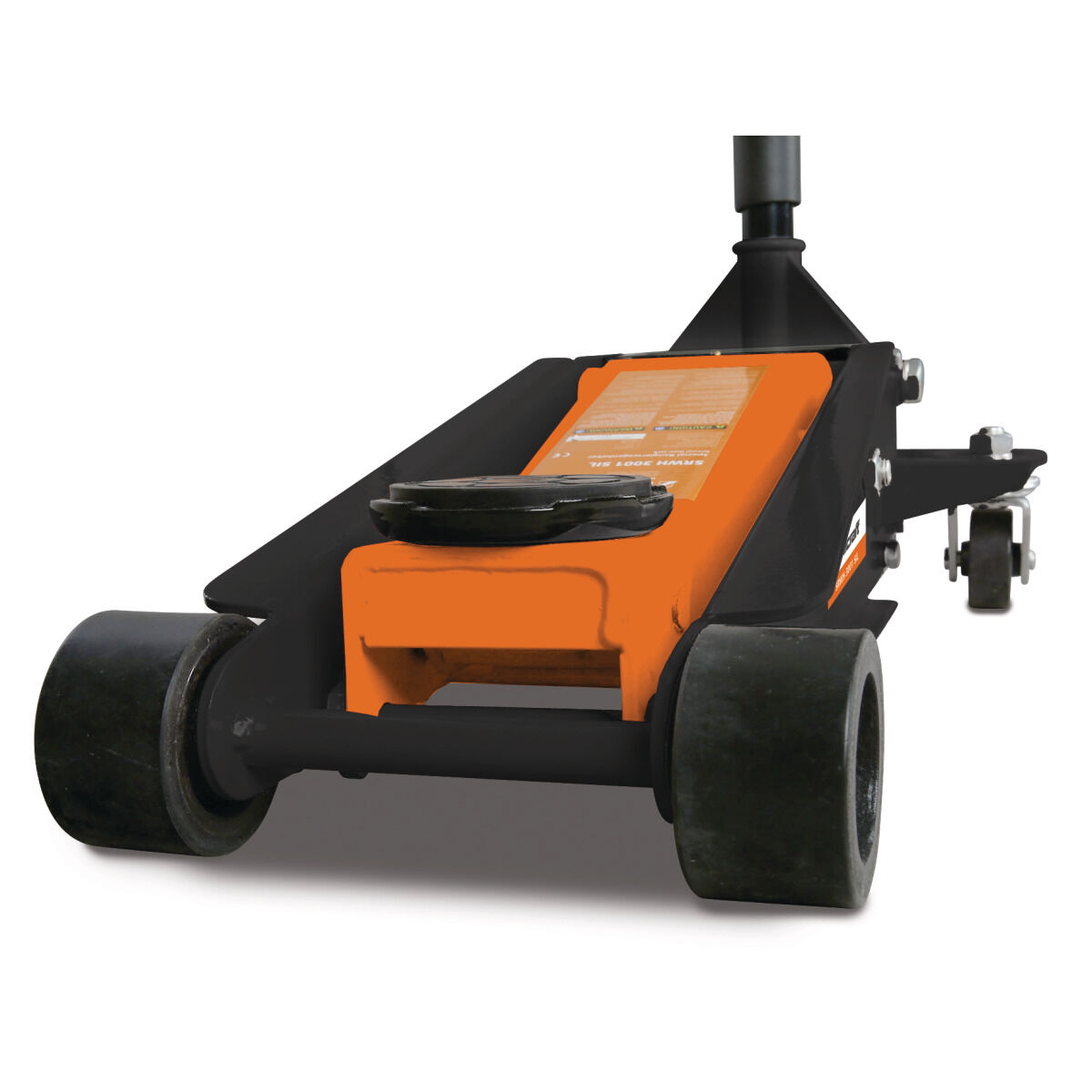 UNICRAFT 6201121 Silent Trolley Jack SRWH 3001 SIL, capacity 3t, high stability and efficiency with dual-piston pump and polyurethane wheels