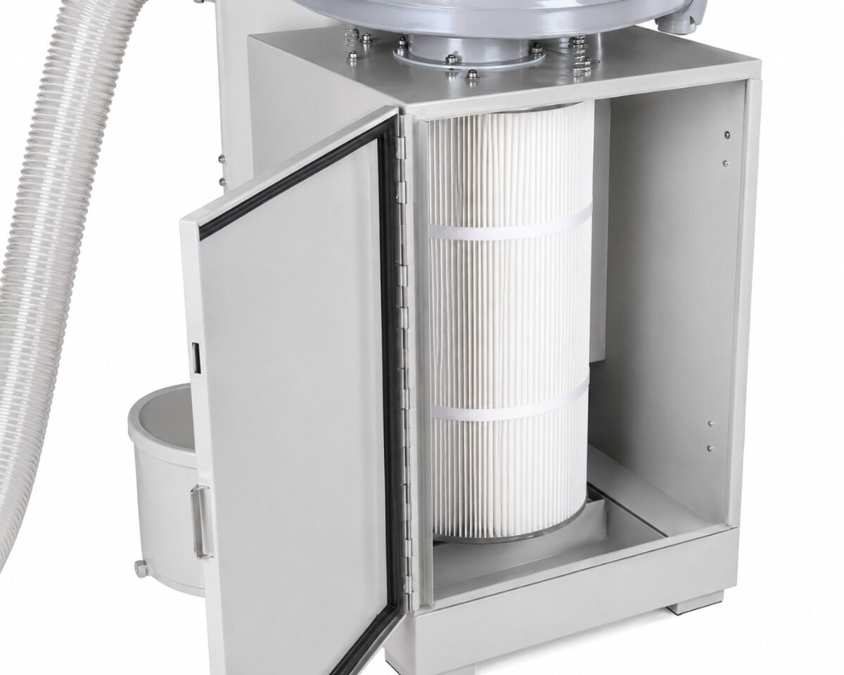 UNICRAFT 6204090 Depolveratore centrifugo, modello ZAA 34, monofase 230V, 550 W, con filtro a cartuccia, capacità di aspirazione 15 m³/min