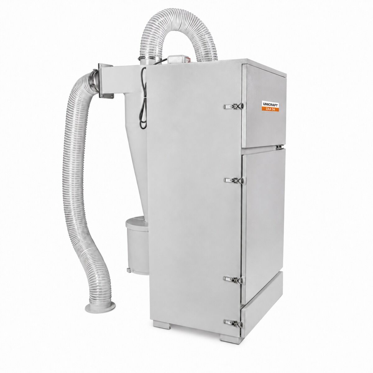UNICRAFT 6204090 Depolveratore centrifugo, modello ZAA 34, monofase 230V, 550 W, con filtro a cartuccia, capacità di aspirazione 15 m³/min