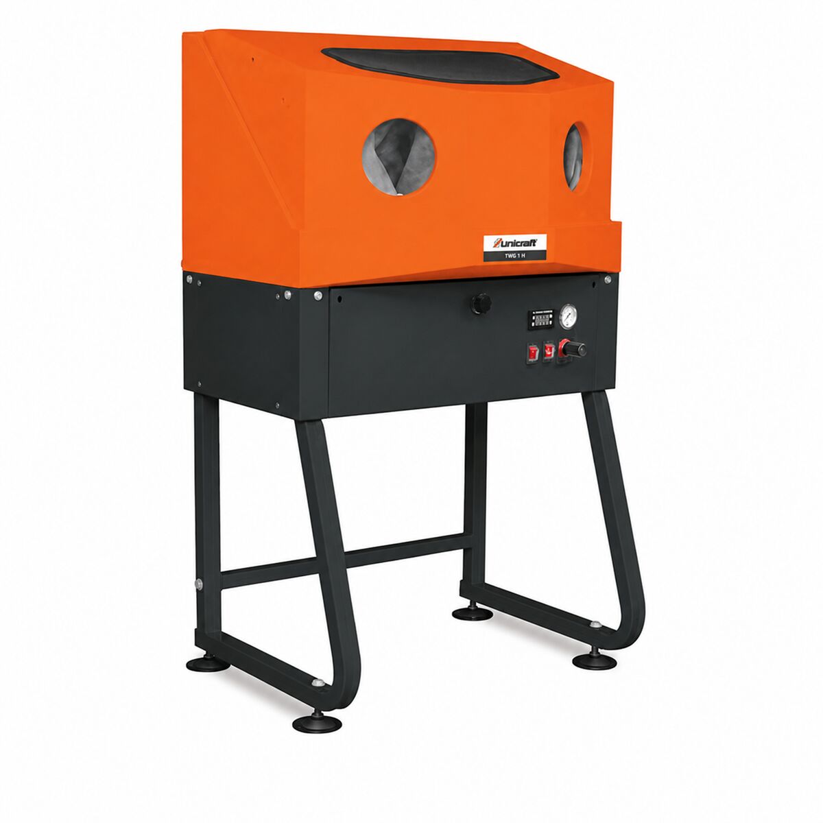UNICRAFT 6220011 Cabina lavapezzi monofase 230V, modello TWG 1 H con controllo digitale temperatura, pistola pneumatica e volume cabina 140 l