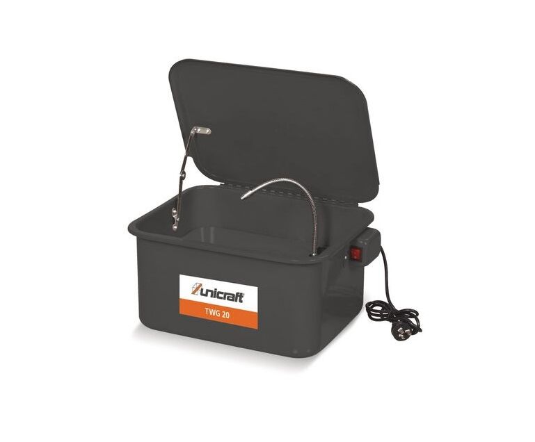 UNICRAFT 6220020 Vasca lavapezzi volume 20 litri per un'accurata pulizia di parti complesse, flusso detergente 3,3 l/min, modello TWG 20