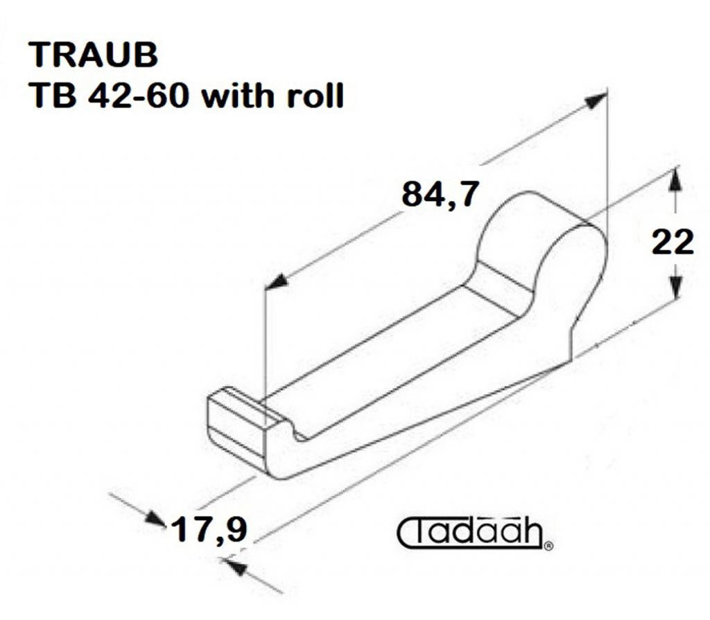 627184 Nasello apertura e chiusura pinza per Traub TB 42-60
