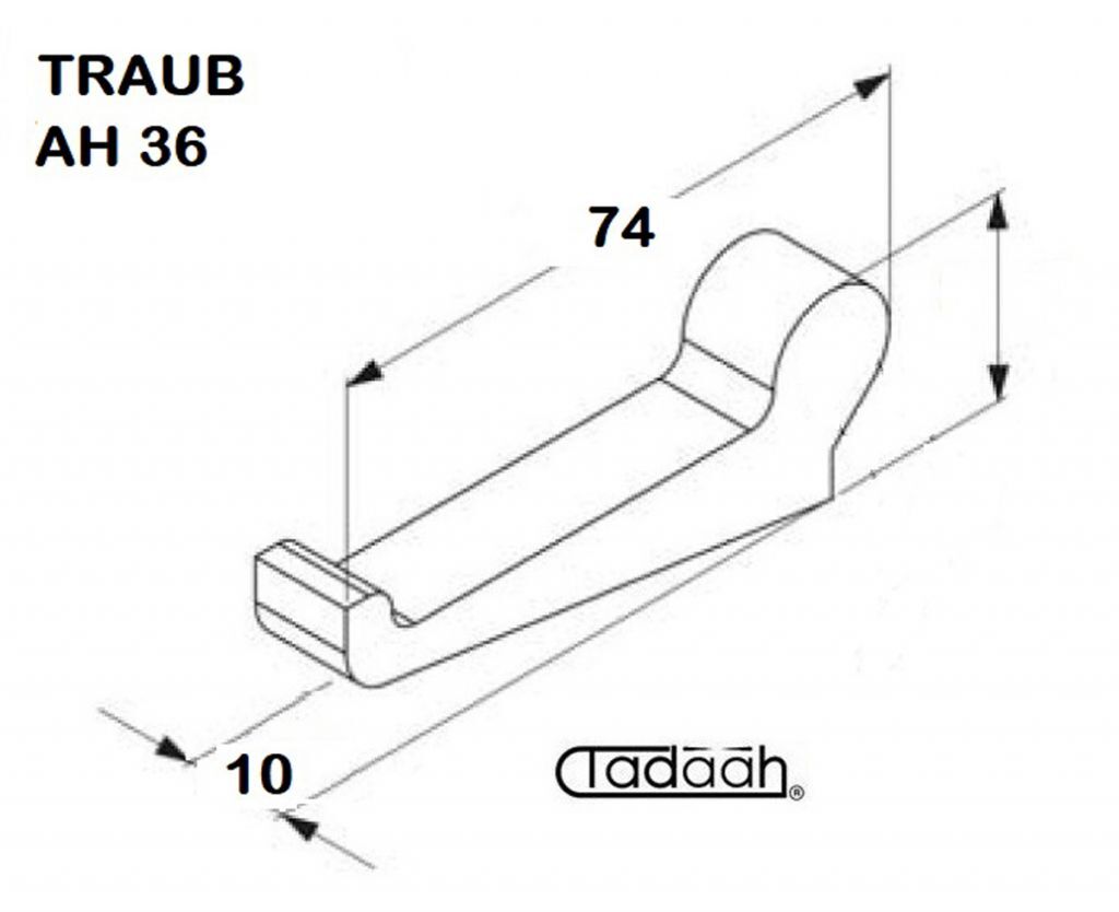 629045 Nasello apertura e chiusura pinza per Traub AH 36