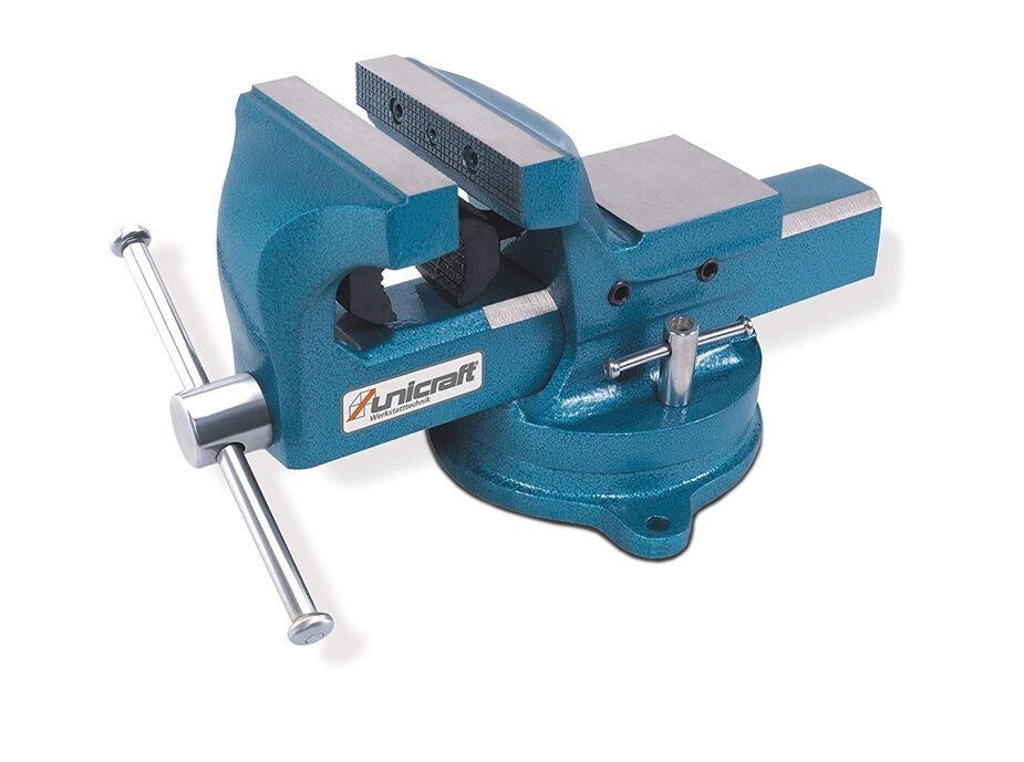 UNICRAFT 6350175 - Swivel bench vice with pipe jaws, jaw width 175mm, VICE model