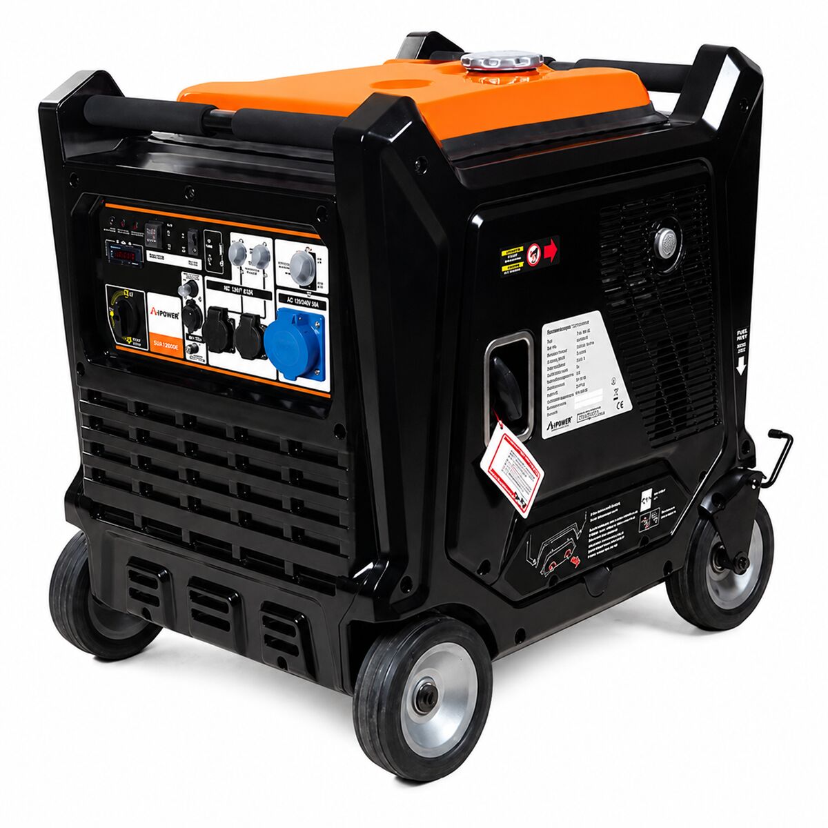 UNICRAFT 6706800 Generatore di corrente inverter portatile a benzina 7.5 kW, modello PG-I 80 SE, monofase 230V, con starter per avviamento a freddo