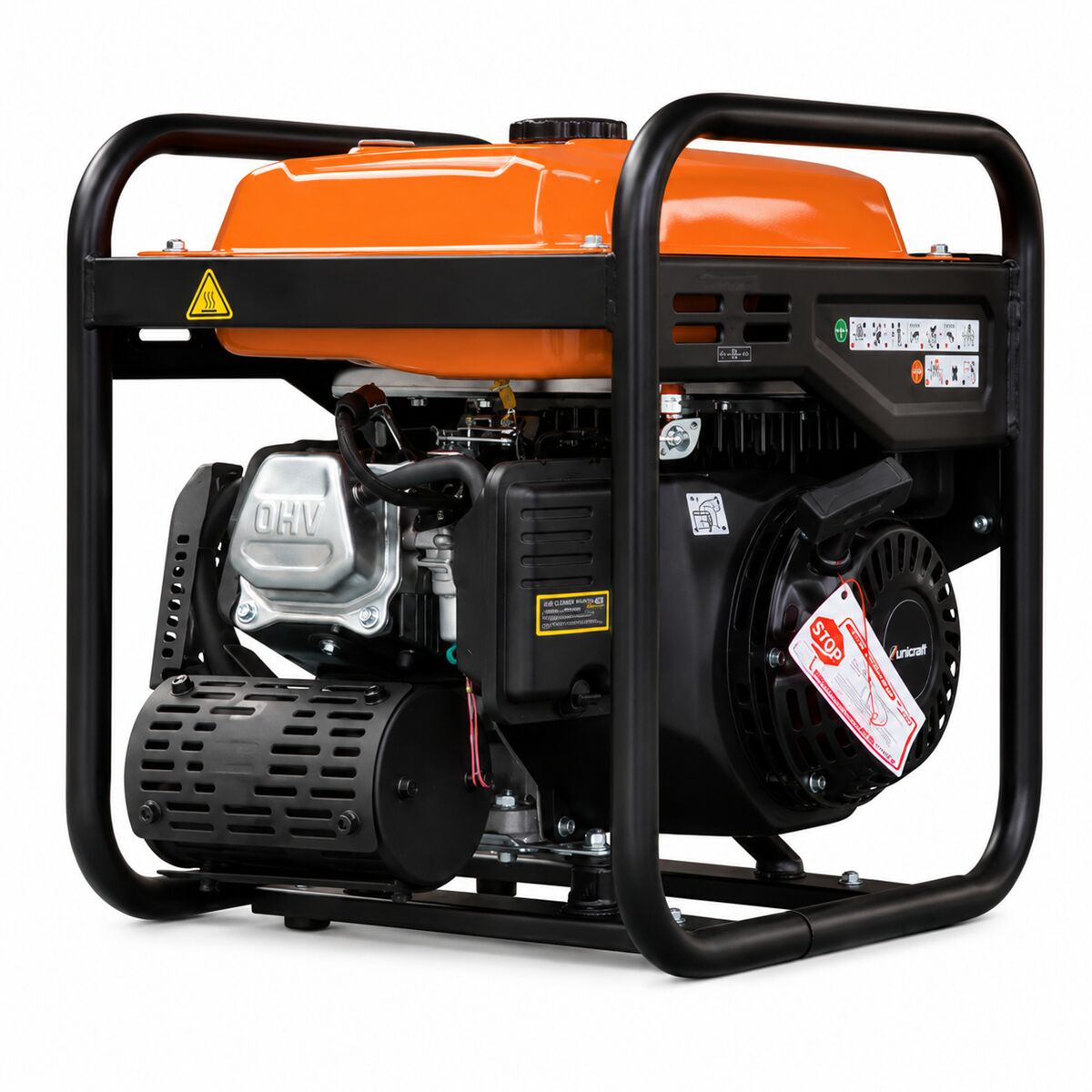UNICRAFT 6707235 Generatore di corrente inverter portatile a benzina 3.5 kW, modello PG-I 35 SR, monofase 230V, con starter per avviamento a freddo