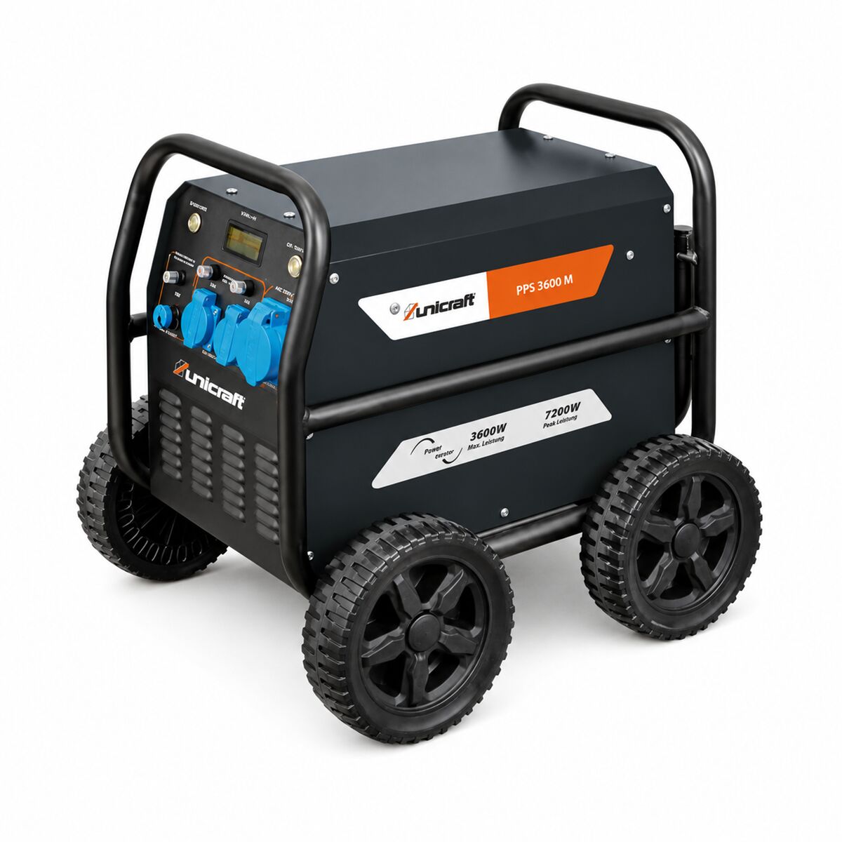 UNICRAFT 6770036 Power station professionale e multifunzione per batterie con tensione di carica di 12 e 24 volt, modello PPS 3600 M, monofase 230V