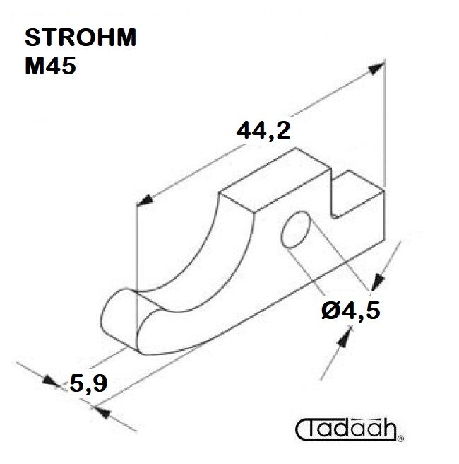 680 297 Chuck lever suitable for Strohm M45