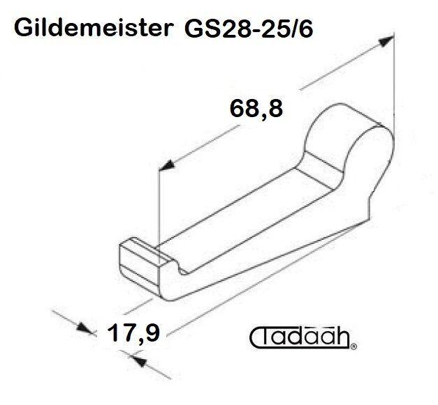 705-10-0017-001 Spannfinger passend für Gildemeister Mehrspindeldrehautomat - DMG Mori GS28 - GS25/6