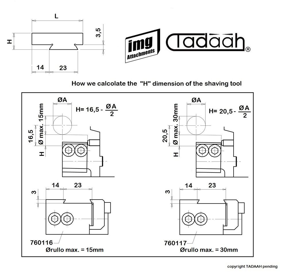76.16.300 Shaving tool holder for Gildemeister GM16AC, GM20AC, Mori-say 6-20
