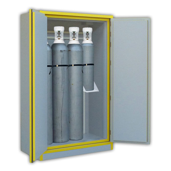 ECOSAFE 7635BG 2- Door tall Safety Cabinet EN 14470-2 For gas cylinders, 30 minutes fire resistance according to the ISO 834 standard curve