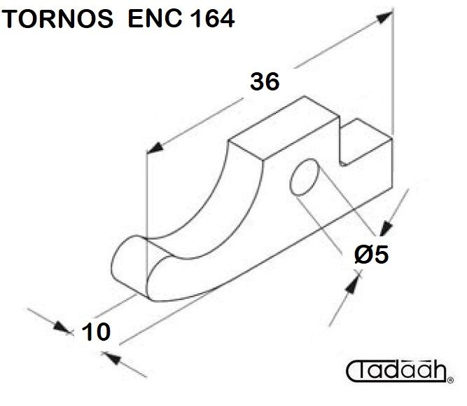 810965 Nasello per tornio CNC TORNOS ENC164