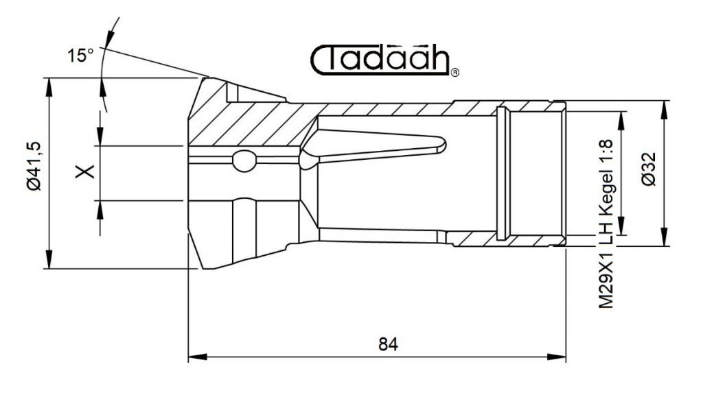 90078H Pinza Stringibarra TONDA per Schütte SG18 - AG20 >18mm