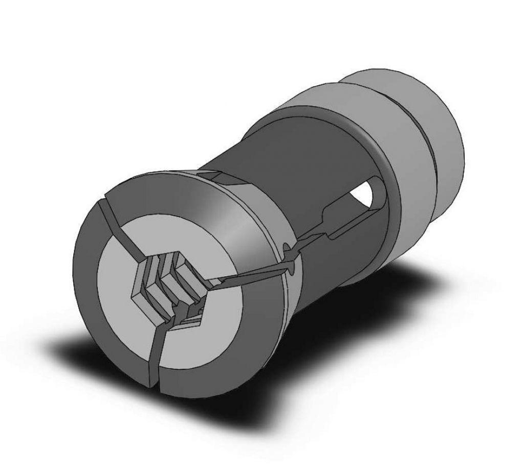 9016E Spannzange SECHSKANT für Mehrspindelmaschine Schütte, SF20