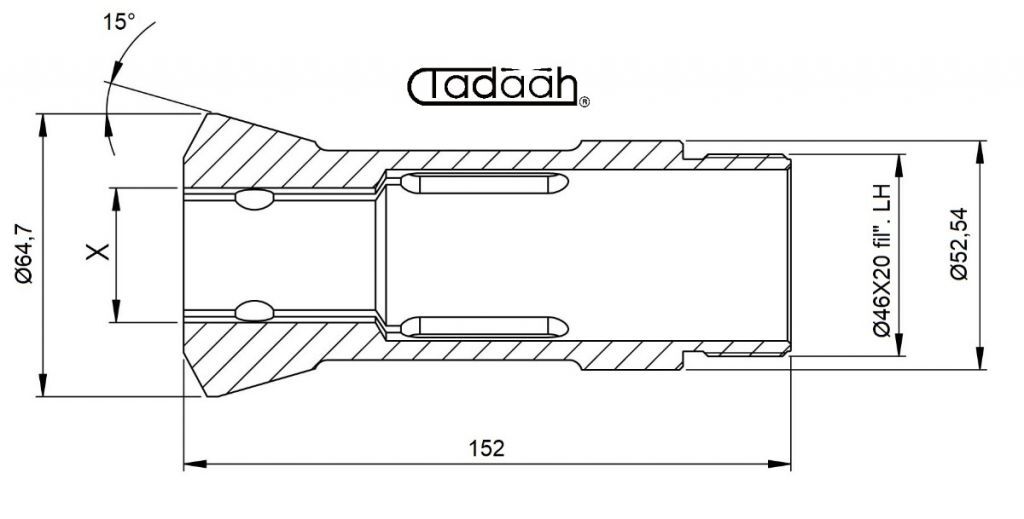 9067E Pinza Stringibarra TONDA per Pittler PRB/PRC32, Gridley 1" 1/4