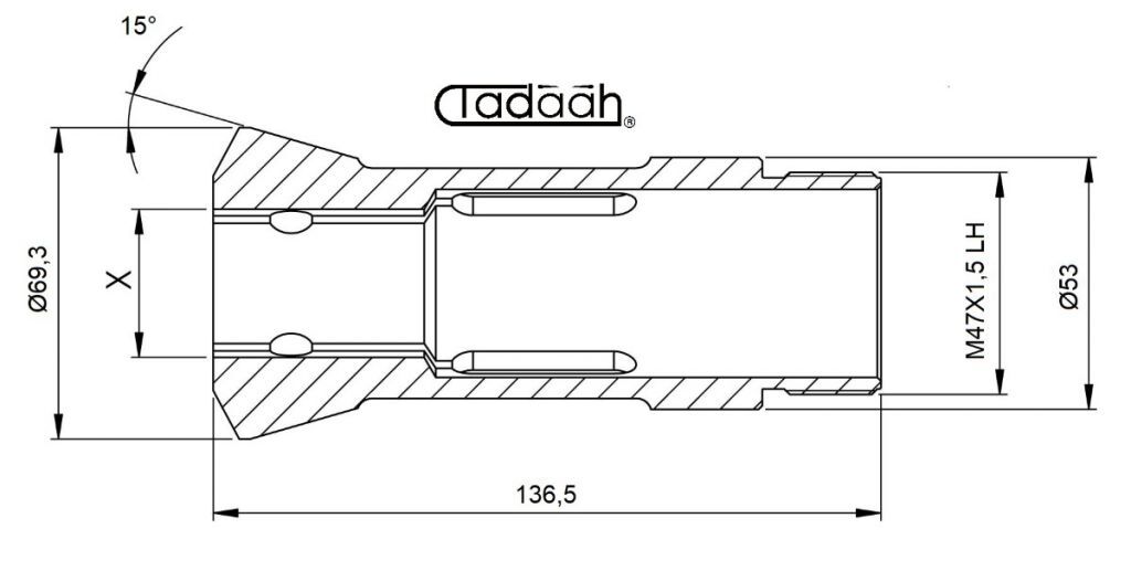 9070E Pinza Stringibarra TONDA per tornio plurimandrino Schutte VD32, SD32, AF32, SF32, Mori-Say 6/32, 8/32, Index KS32