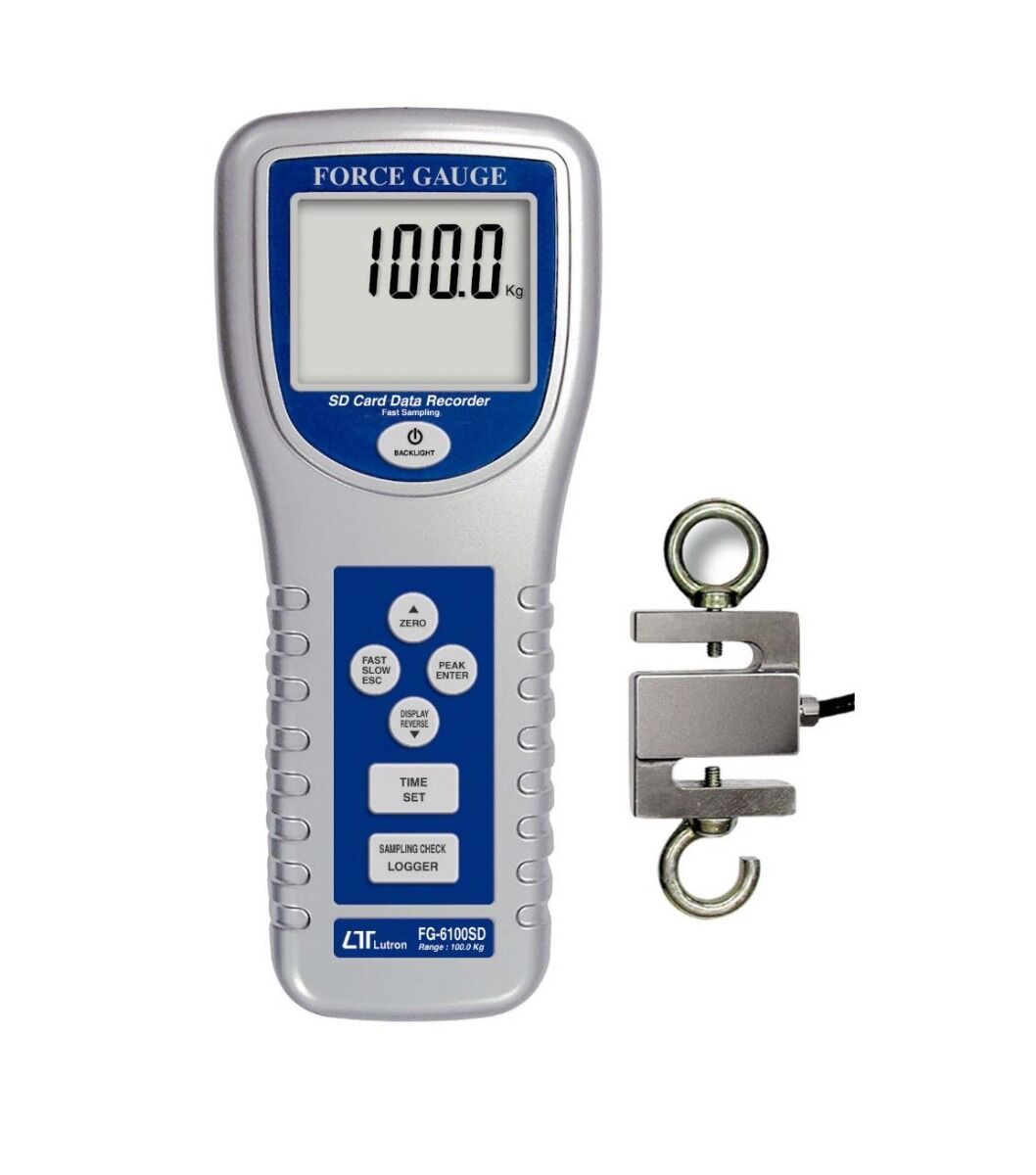 970.500 Digital dynamometer force gauge traction/thrust 100Kg - Lutron FG-6100SD model