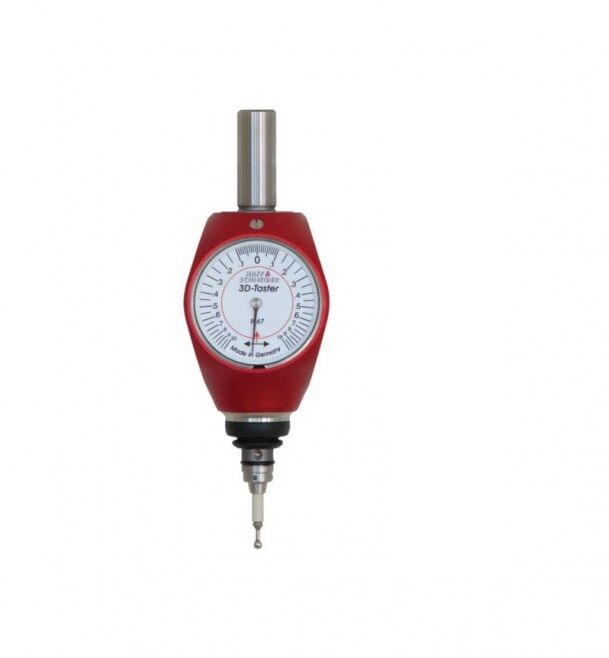 975.501 Messtaster 3D Analog Haff and Schneider - Schaft  Durchmesser 16mm, Lange 134mm, Messgenauigkeit 0.01mm, IP67, Gewicht 397g