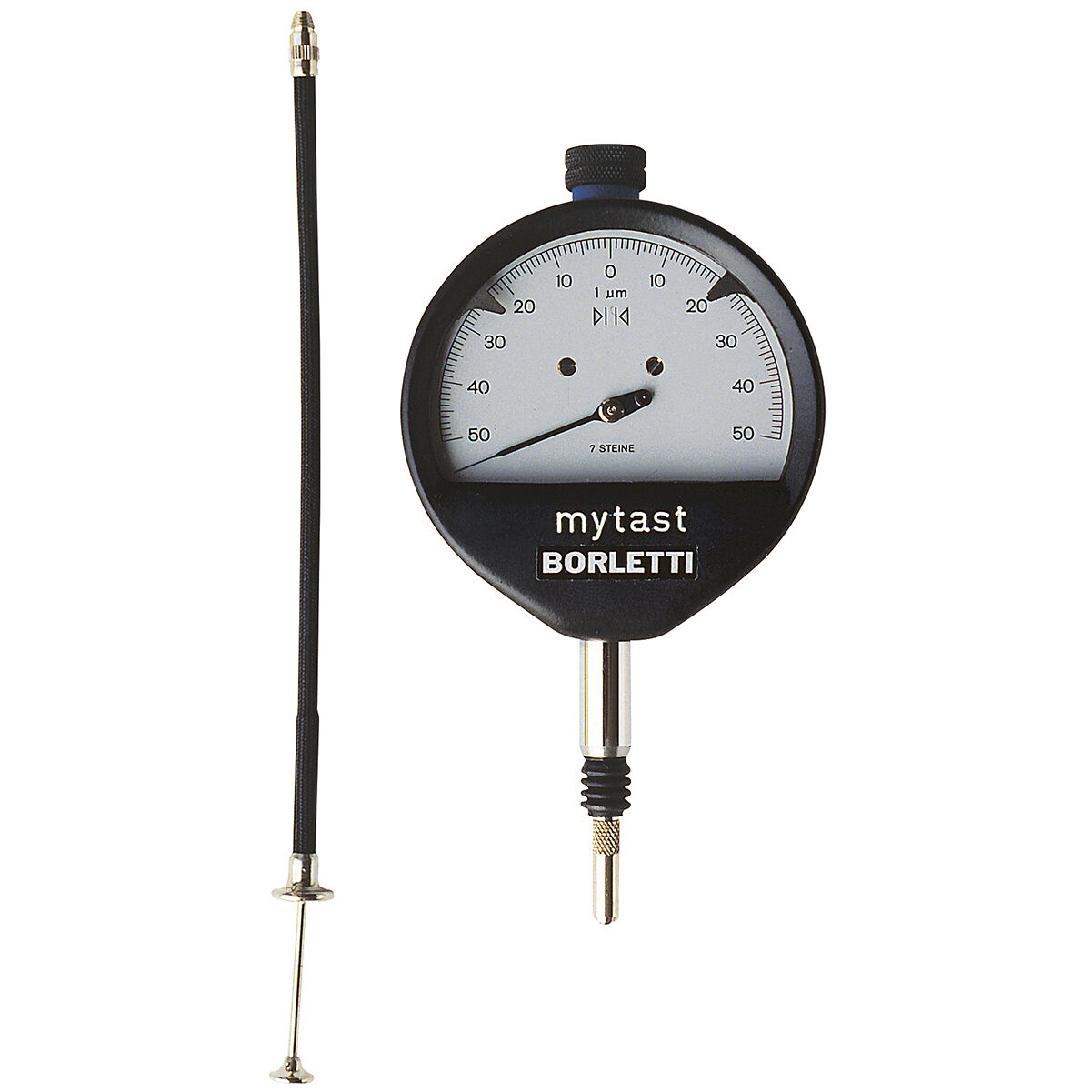 BORLETTI A1 Analog dial microtest millesimal dial indicator with 0.1mm measuring range, 0.001mm resolution