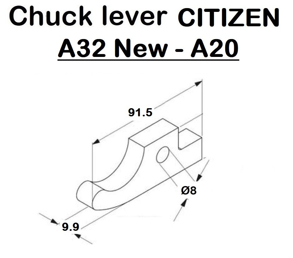 A 32 C 110 - A20 Chuck lever suitable for CNC CITIZEN A32 New - A20