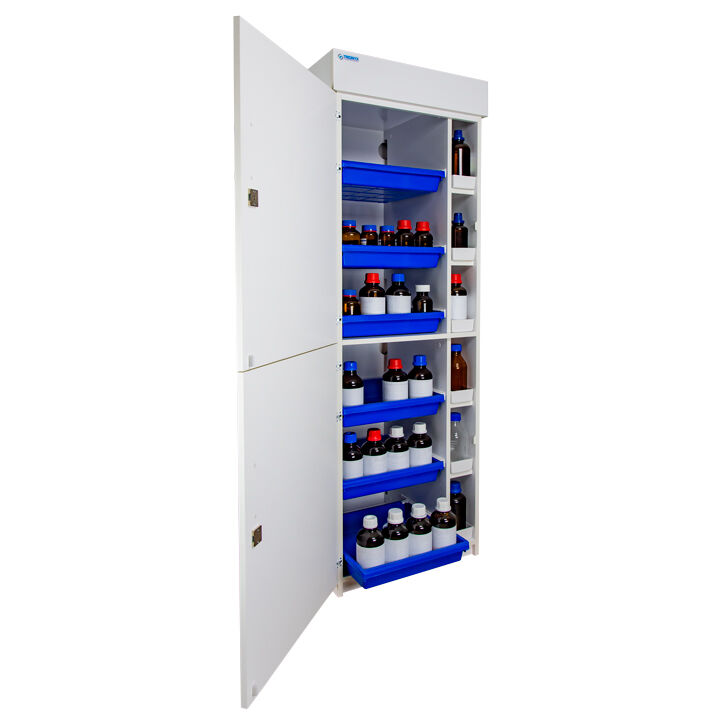 ECOSAFE APC91+ Armadio di sicurezza anticorrosione da laboratorio per lo stoccaggio di acidi, basi e prodotti tossici - Capacità di stoccaggio 120L