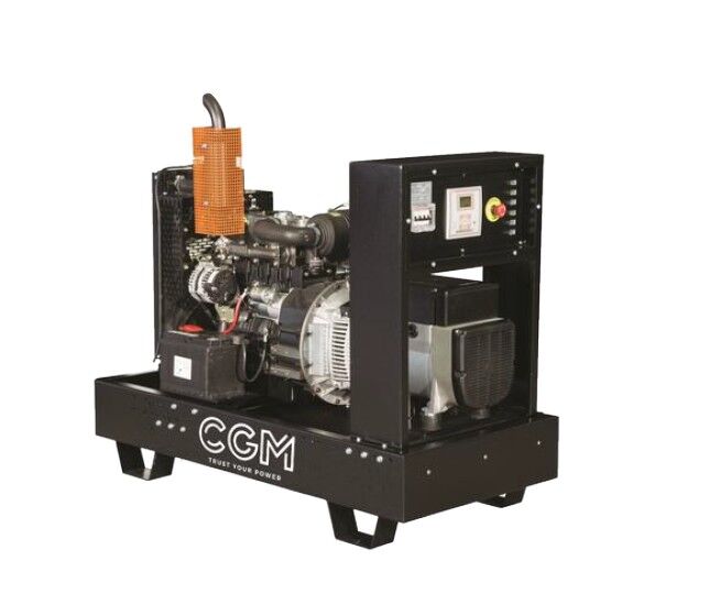 CGM 15P Gruppi Elettrogeni srl Generatore di corrente industrial 12kW modello B20, trifase 400V, avviamento manuale o automatico e regolazione di tensione AVR