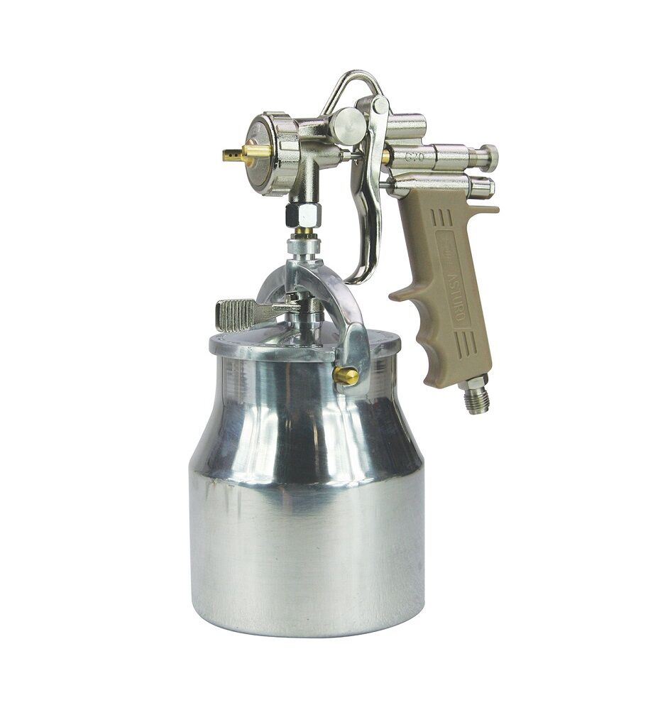 ASTURO 0012700 Aerografi semi professionali manuali a bassa pressione, serbatoio da 1.000 cc autoclave, Modello G70/A - Diametro ugello a scelta