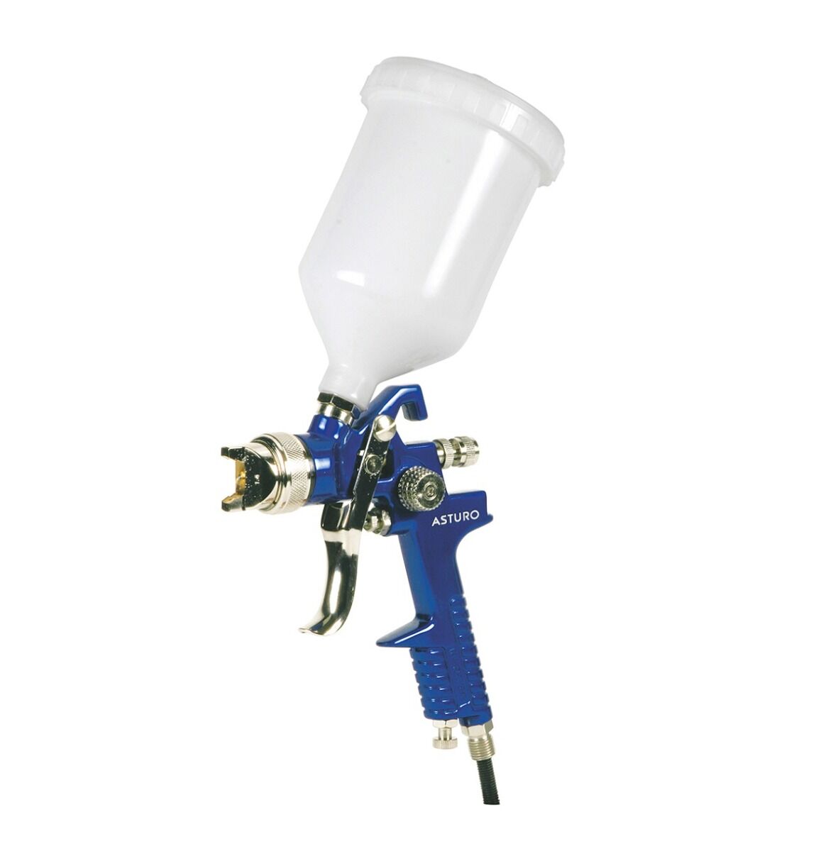ASTURO 00905 Aerografi manuali semi professionali superiori a bassa pressione Modello H827 - Ugello a scelta Ø1,4 - 1,7 - 2,0 - 2,5mm