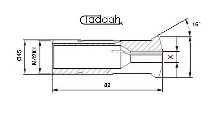 B250 Boccola in metallo duro per tornio a fantina mobile CNC - Hanwha SL35HPII, XD35H