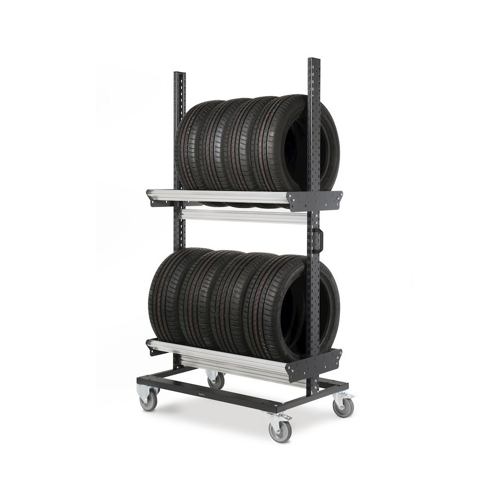 Fami BINCART1006 Reifenwagen - Abmessungen 1067x668x1965 mm - Tragfähigkeit 300 kg