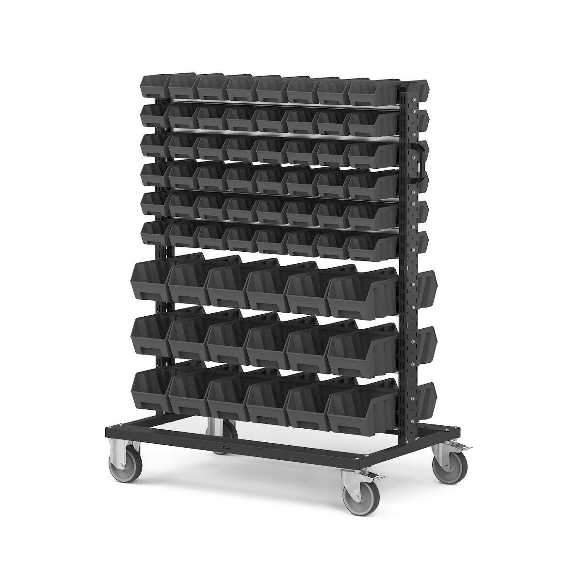 Fami BINCART1069 Trolley with 132 containers picking box air in two sizes on both sides - Trolley dimensions: 1067x668x1384 mm Capacity: 300 Kg