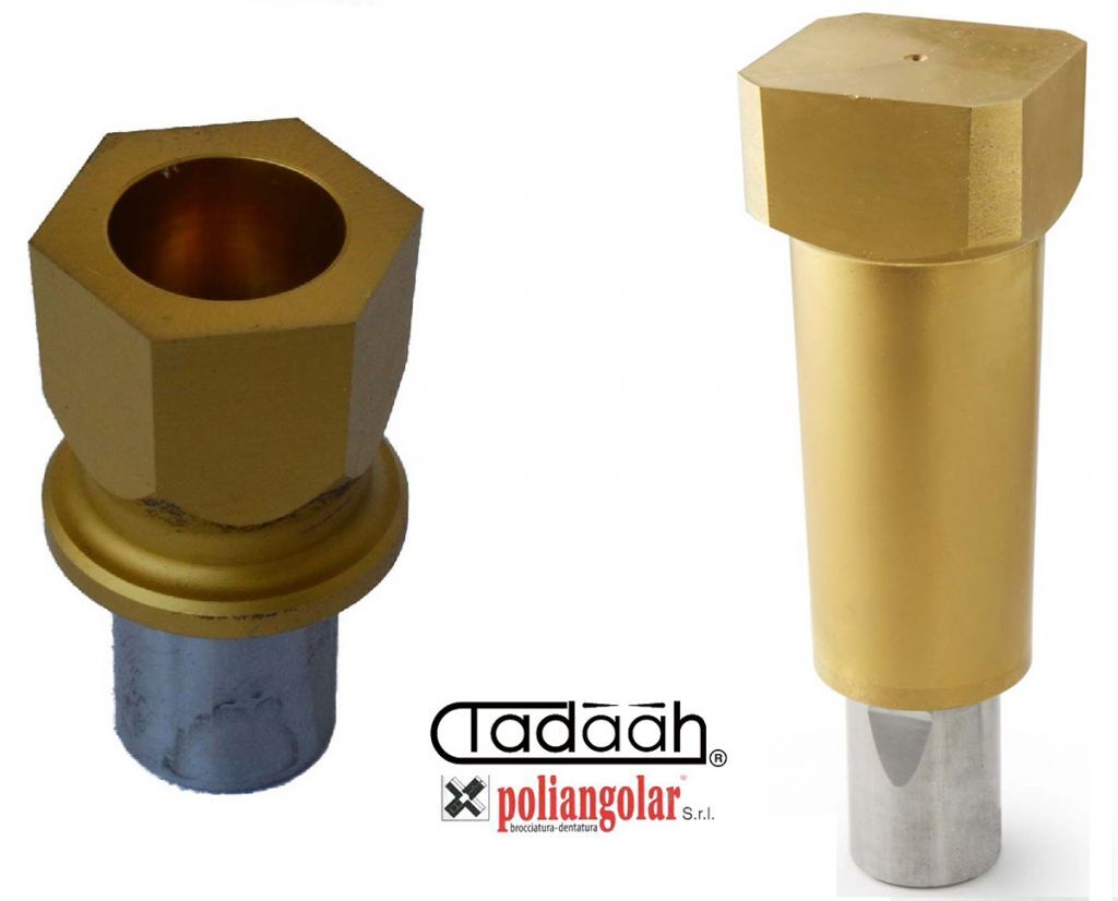 POLIANGOLAR Broccie Standard XG25 per interni esagonale e quadra da utilizzare con brocciatore MAXI, disponibile in HSS, HSS Rivestito, Sinterizzato, Sinterizzato Rivestito