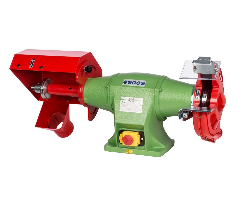 NEBES C-5 Industrielle kombinierte Gusseisenmaschine 1800W Serie "C" für den Einsatz von Reinigungs-/Polierbürste und Schleifscheibe, Drehstrommotor 400V