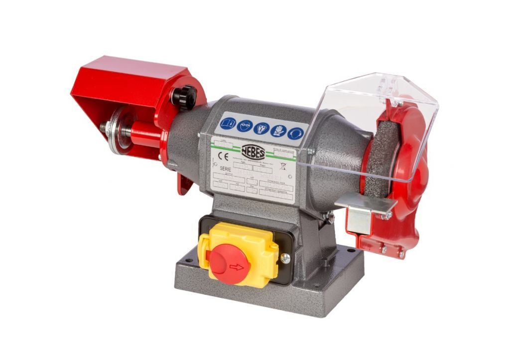 NEBES C-125 Combined grinder machine with cleaning/polishing brush and roughing wheel, single-phase motor 260W