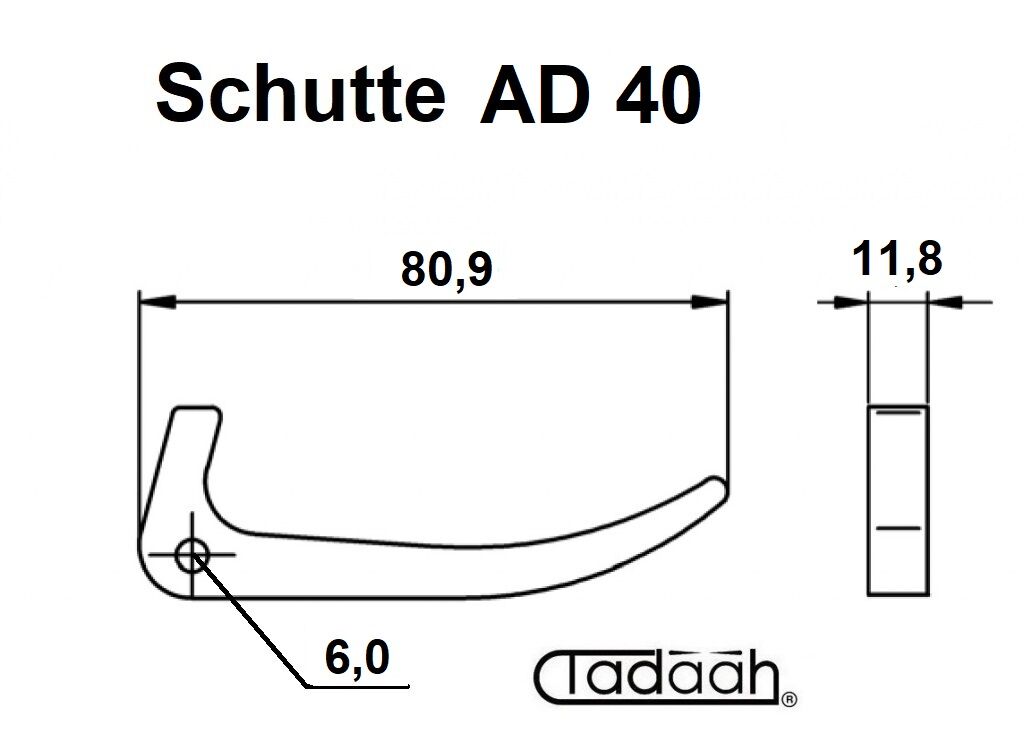 C 3320-A-55 Z Chuck lever suitable for machine Schütte-Clutch model AD40 series