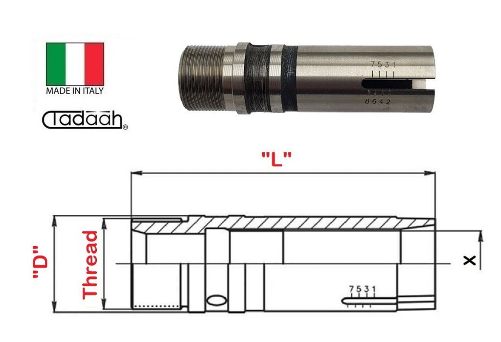 9258E Corpo per inserto spingibarra con carico di scorrimento regolabile  per Gildemeister  AS16/20, GS20, GM20, GM20AC - Mori-Say 6/20 - Tornos MD20/6