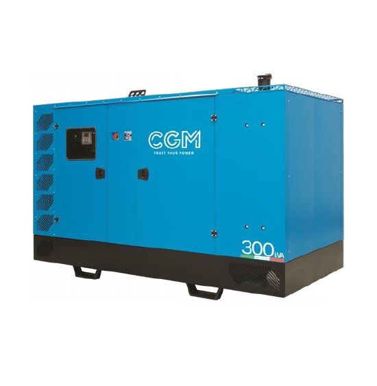 CGM 200B Generatore di corrente industrial 160kW versione chiusa C300, motore BAUDOUIN, trifase 400V, avviamento manuale o automatico e regolazione di tensione AVR