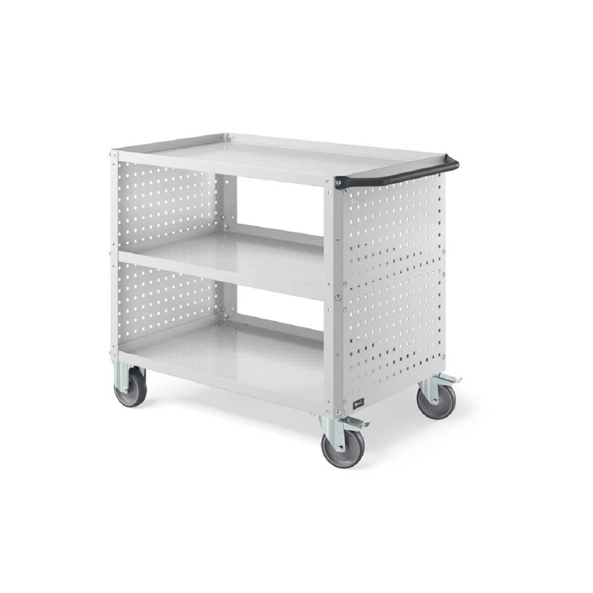 Fami arredamenti CLEVER1011 Clever Large Trolley mit zusätzlicher Stahlplatte mit erhöhten Kanten und gelochte Platten - Abmessungen 1030x615x846mm und 300Kg Tragfähigkeit