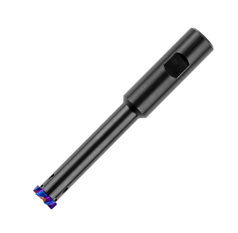 Carmex SRC1618F Werkzeughalter aus Stahl für CMT Schrupp- und Schlichtfräser, mit innerem Kühlmittel und Weldon-Schaft