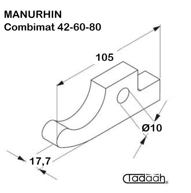 42-60-80  Chuck lever suitable for single-spindle lathe MANURHIN - Combimat 42-60-80