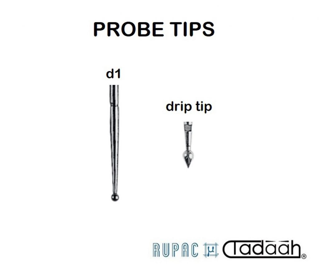 Probing tips for Rupac probes