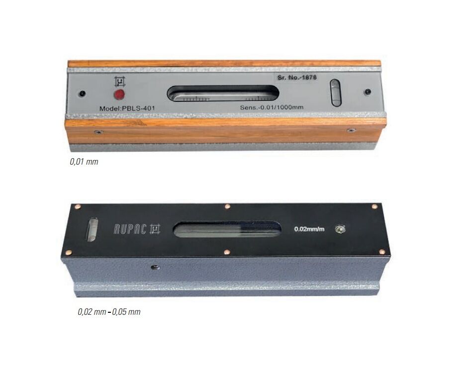 2006000 High-precision ground linear spirit level MicroMet series, resolution of your choise