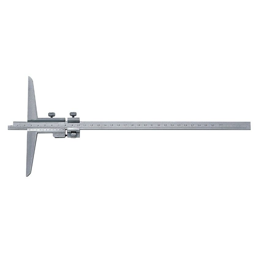 BORLETTI CPE45 Fifty-thousandth analog depth caliper, measuring range of 450 mm with screw-type nonius lock