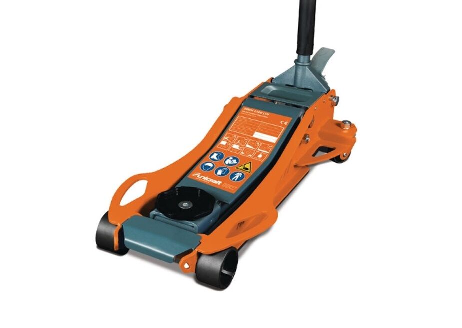 UNICRAFT 6201126 Niedrigprofil wagenheber SRWH 2500 LFH, 2,5 tonnen tragfähigkeit, doppelpumpe, maximale höhe von 425 mm, stabilität und kontrolle der absenkgeschwindigkeit