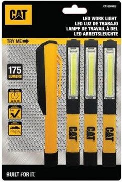 Caterpillar CAT LIGHT CT10004EU - Blisterpackung mit 4 Stück - LED-Arbeitstaschenlampe