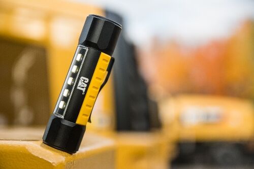 Caterpillar CAT LIGHT CT3410 - Taktische Zweistrahl-Taschenlampe, 200 Lumen (Seitenwand), 275 Lumen (oberer Strahl)