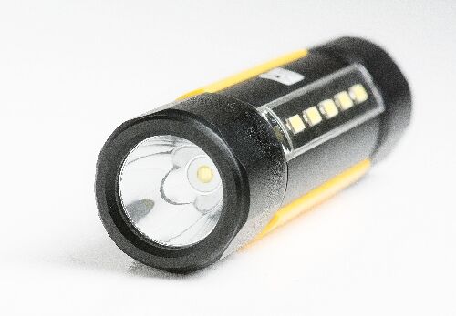 Caterpillar CAT LIGHT CT3410 - Taktische Zweistrahl-Taschenlampe, 200 Lumen (Seitenwand), 275 Lumen (oberer Strahl)