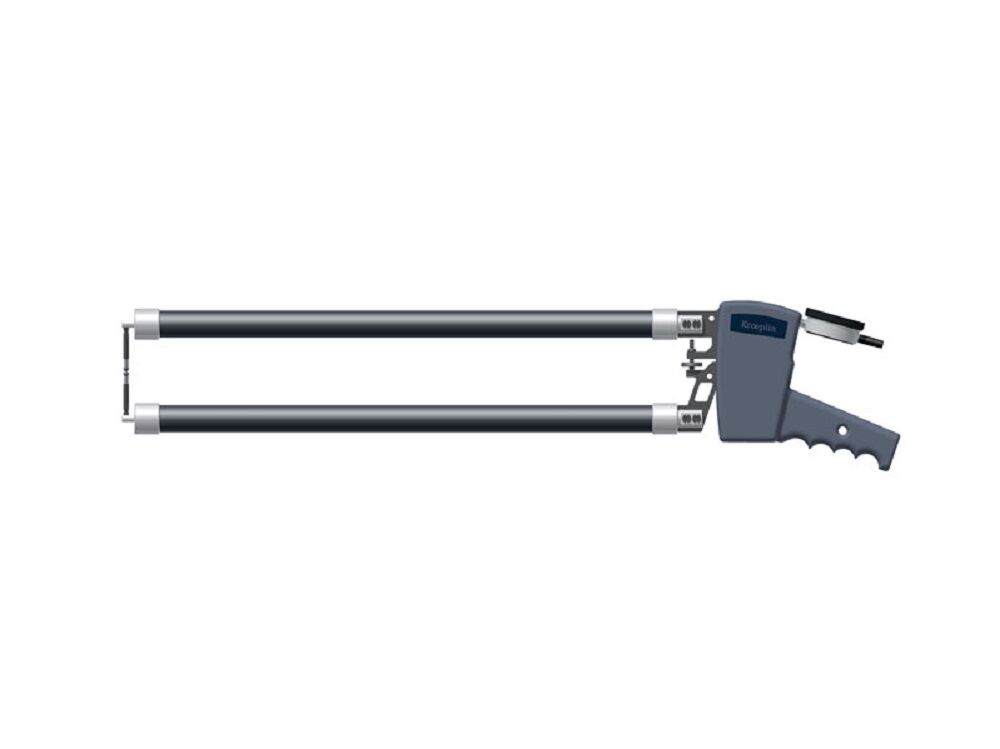 KROEPLIN 449.704N Analoge Schnelltaster für Aussenmessungen, Modell D12100, messbereich Meb 0-100 mm, tastarmlänge 532 mm, IP65